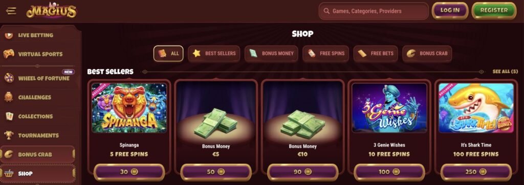 Magius Casino Bonus Übersicht