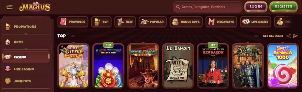 magius casino app